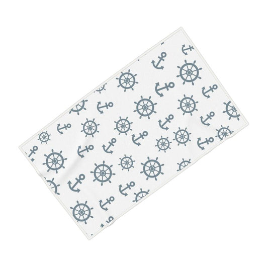 Anchors Away Light - Nautical Beach Towel